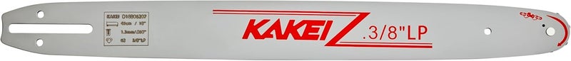 KAKEI 18 Inch Chainsaw Bar& Chain Combo - 3/8" LP Pitch, .050" Gauge, 62 Drive Links Fits Poulan, Kobalt, Echo, Ego, Greenworks& More (3 Chains+ 1 Bar) - Image 4